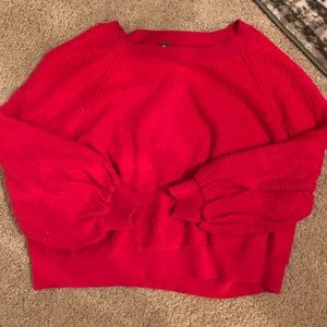 Free People Balloon Sleeve Sweatshirt